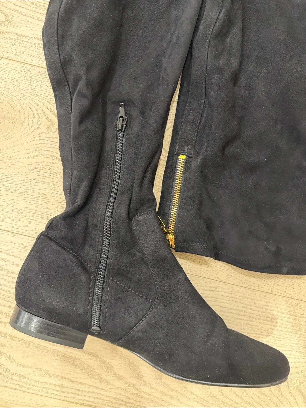 Ivanka Trump Black Over-The-Knee Flat Boot